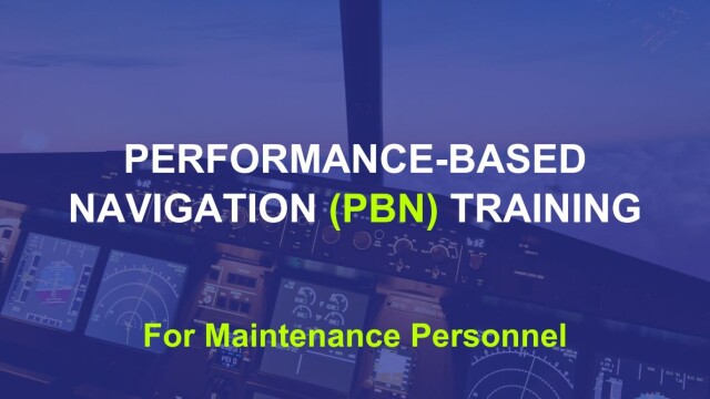 Performance-Based Navigation (PBN) Training
