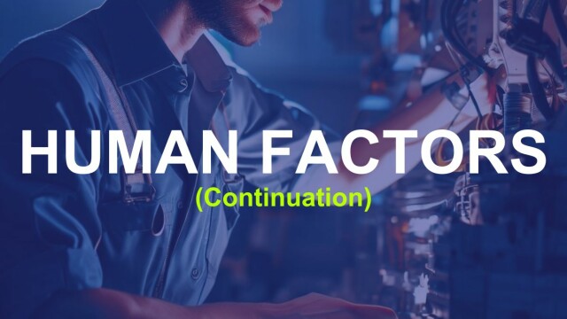 Human Factors Continuation